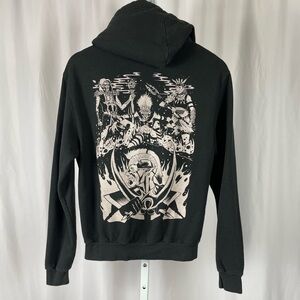 Tultex Small Anime Cartoon Graphic Novel Villain Dark Horror Ninja Tribe Jacket